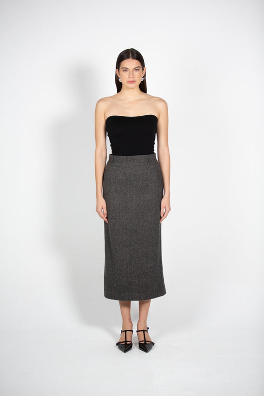 Strapless Top, Cashmere
