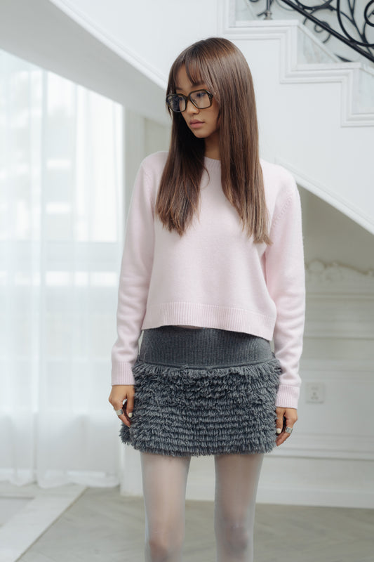 Cotton candy mini skirt