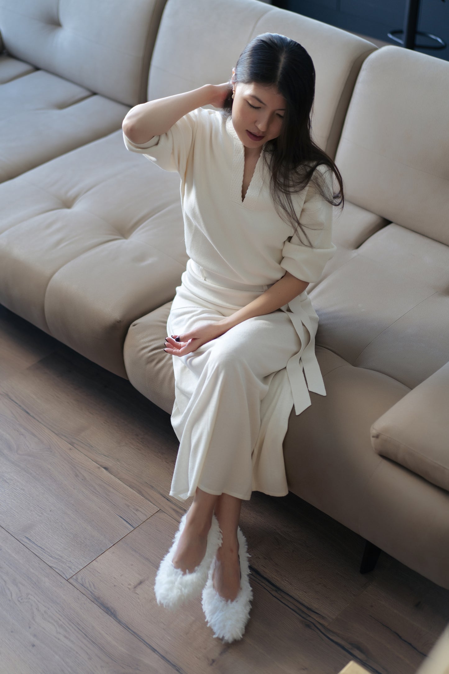 Keyhole Silk Top