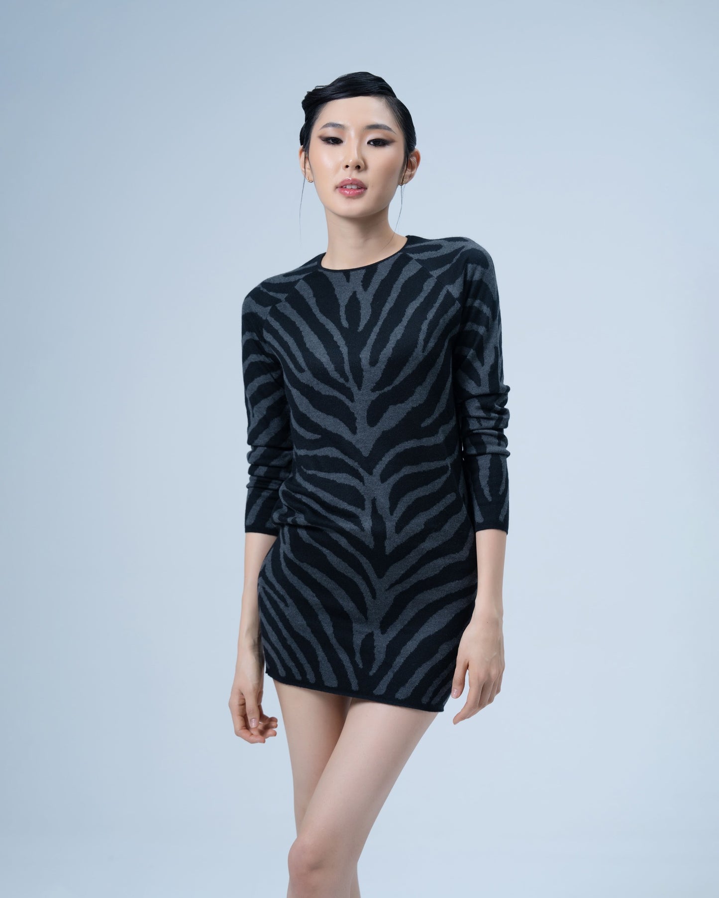 Animal print mini dress