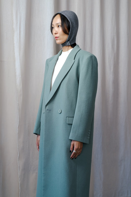 Double-Breasted Maxi Wool Coat