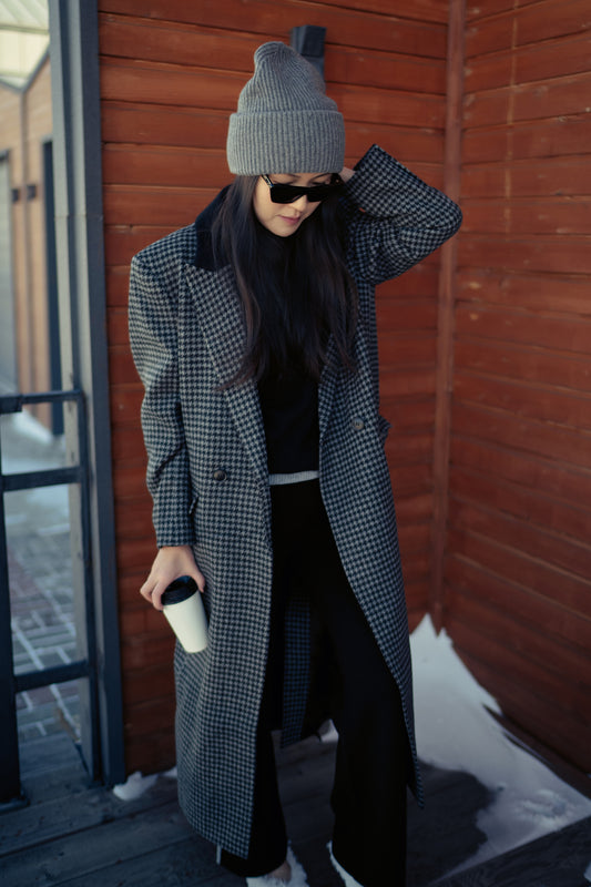 Single-Breasted Maxi Coat, Cashmere