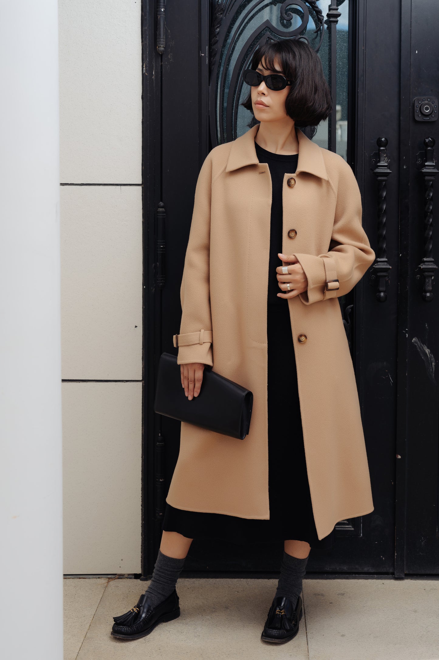 Balmacaan coat