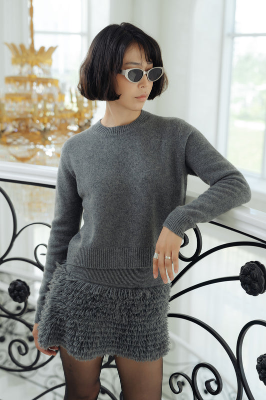 Cotton candy mini skirt