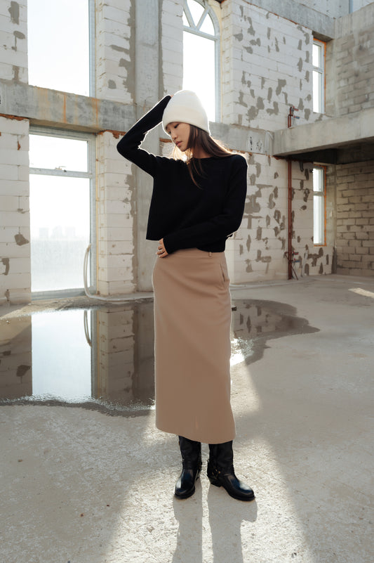 Maxi pencil skirt