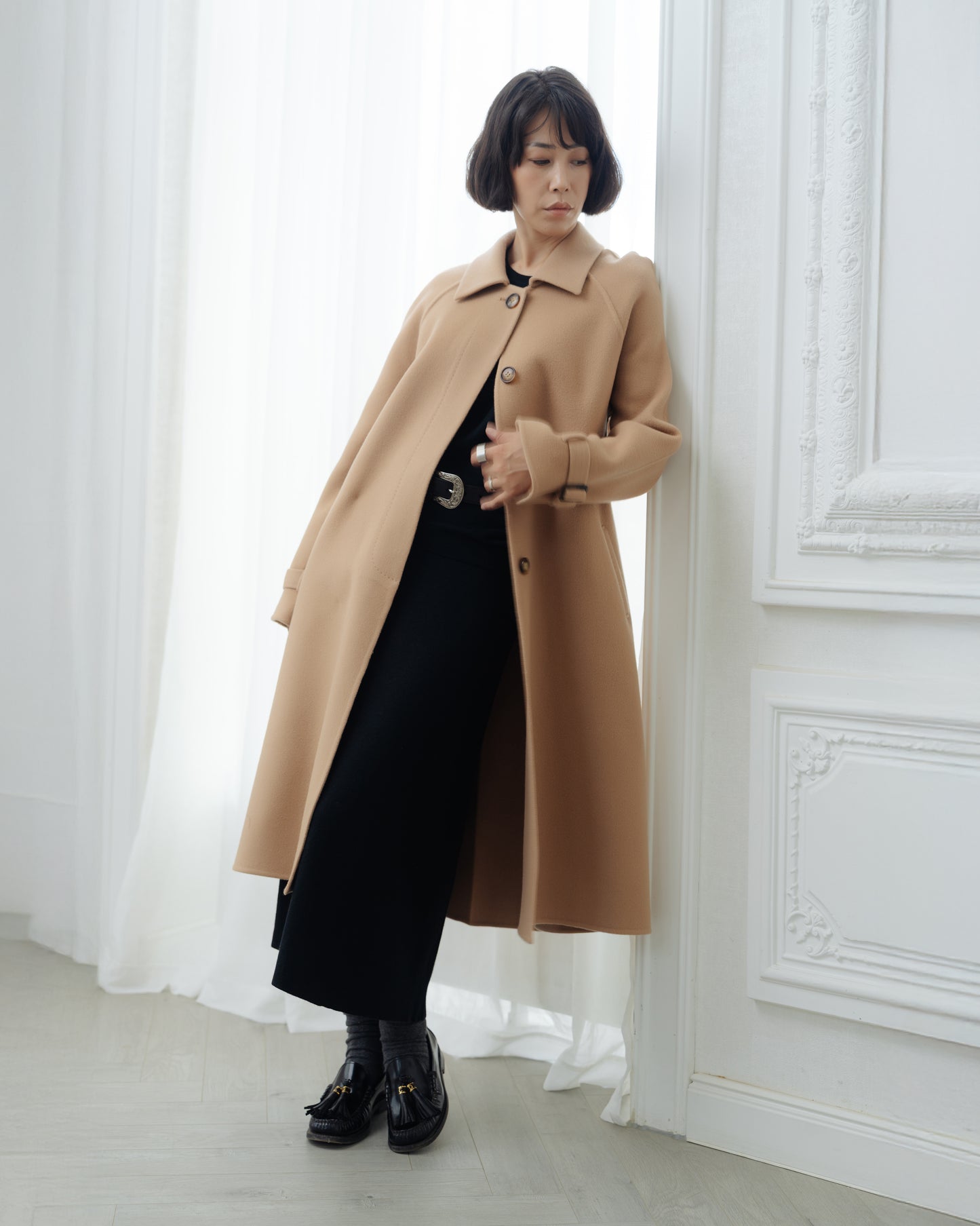 Balmacaan coat