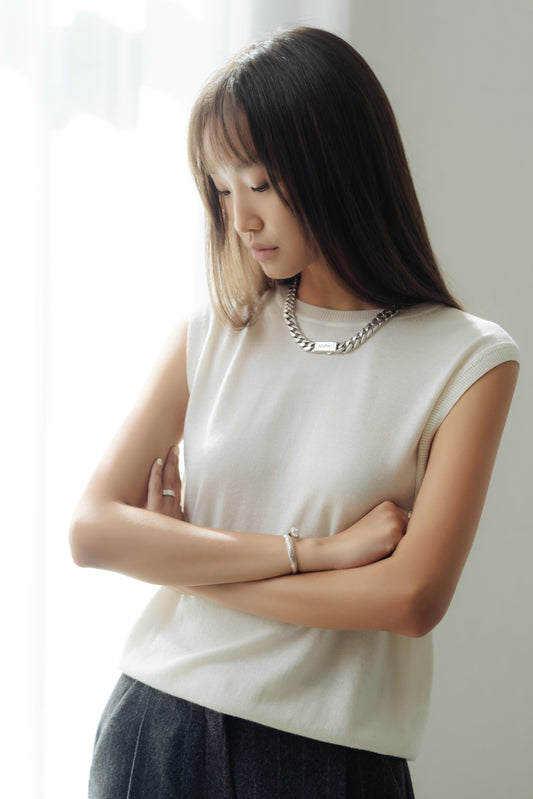 Round Neck Silk Vest