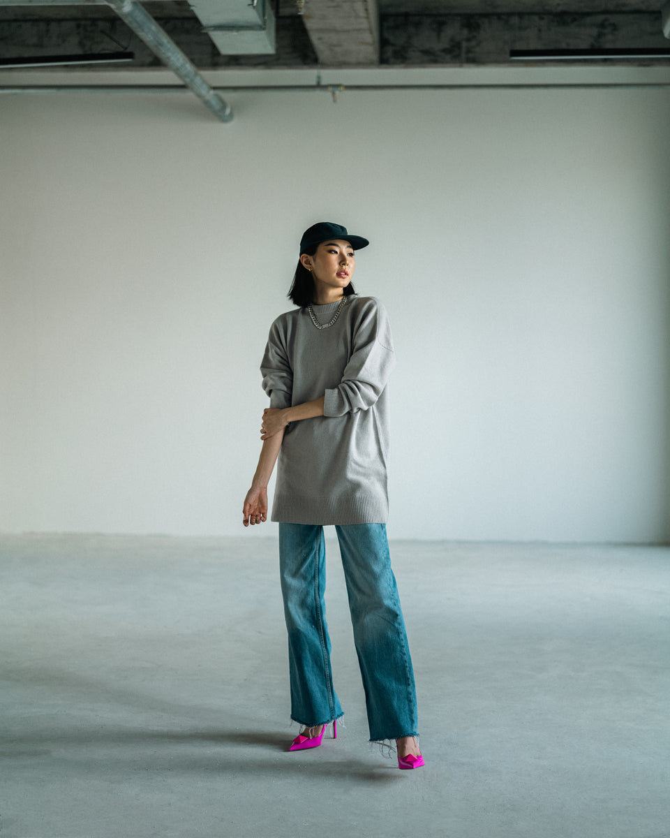 Oversize Crew-Neck Sweater