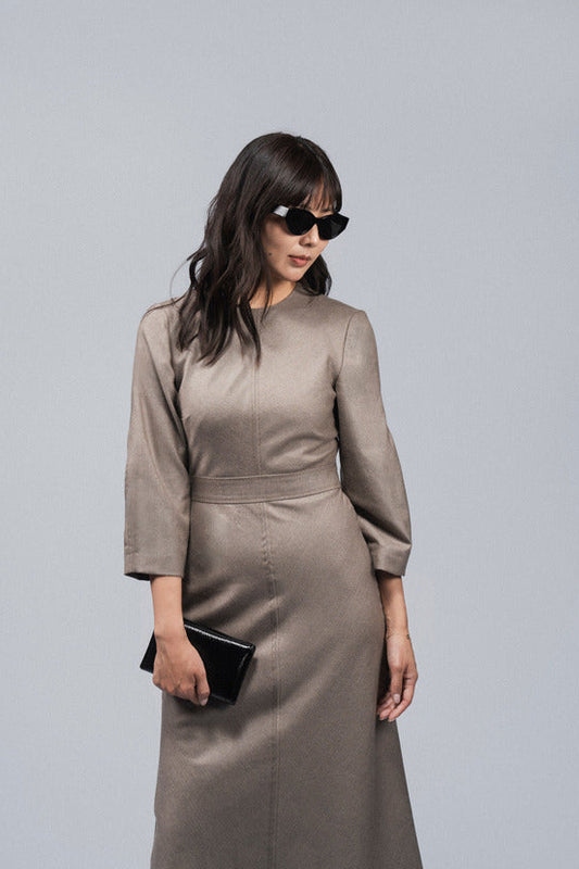 Bias-Cut Maxi Dress, Silk-Cashmere