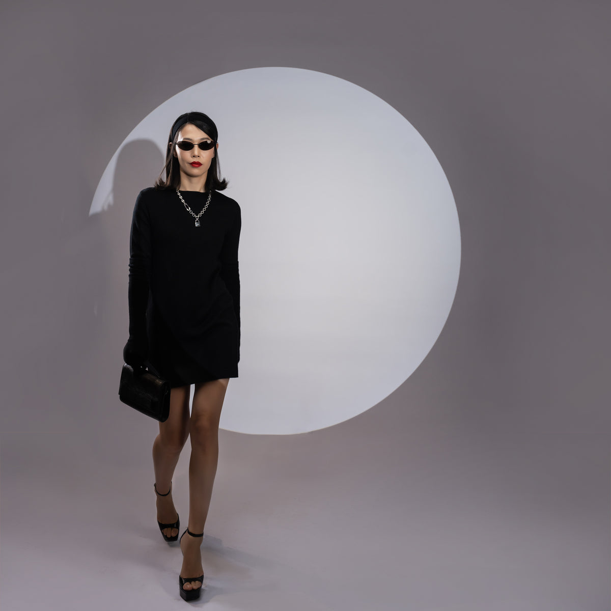 Silk-Cashmere Mini Dress